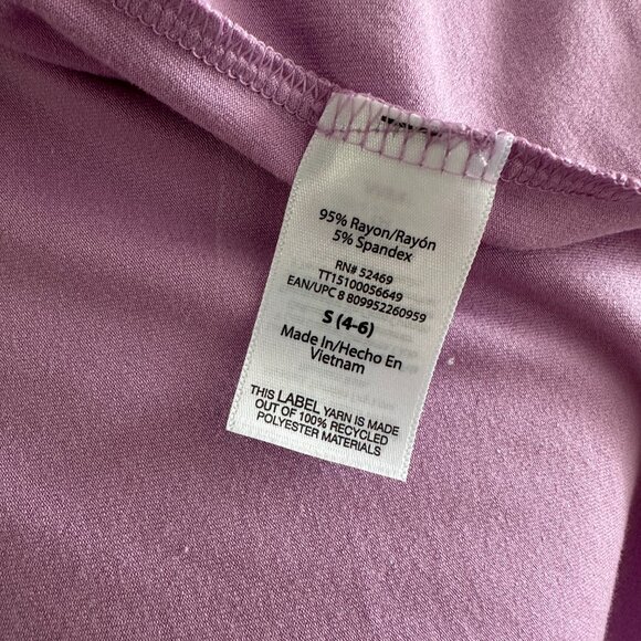 Time and Tru Women's Lilac Sleeveless Knit Swing Dress - Small - Picture 9 of 9